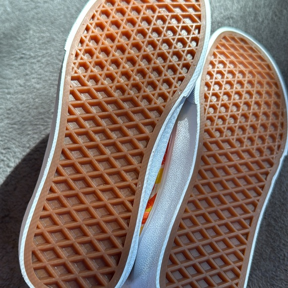 Vans Old Skool Checkerboard Floral Blanc De Blanc Sneakers Women’s Shoe Size 6 - Picture 7 of 9